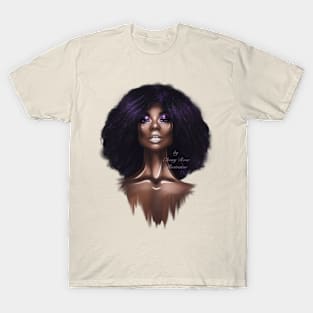 Melanin Goddess - Black Eternal Beauty T-Shirt